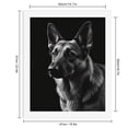 thumbnail image 2 of Paint by Numbers Kit for Adults, Noble Canine Portrait Black White Paint by Numbers, Easy Paint by Numbers Kit for Adults Beginner, DIY Adult Paint by Number Kits on Canvas, 12x16in Home Decor, 2 of 7