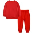 thumbnail image 5 of Gubotare Toddler Baby Boy Christmas Outfit Kids' Pants Set with Painted Boys Girls Coloring Shirt, Draw & Color Fun Designs 3T 4T (Red,3-4 Years), 5 of 6