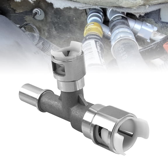 RULLINE Metal Heater Hose Connector Replacement for 800-413, Compatible with Select Cadillac Chevrolet GMC Models, Leak-Resistant HVAC & Coolant Hose Fitting