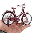 thumbnail image 5 of Mini 1:10 Modelo de AleacióN Bicicleta Metal Dedo Bicicleta de MontañA Retro Bicicleta Adulto Coleccionable Juguete para NiñOs, Estilo 2 Rojo, 5 of 5