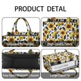 thumbnail image 4 of Large Capacity Tote Bag,White Sunflower Cow Print Pattern Handbag Fashion Luxury Tote Bag,15.7"x13"x 5.1" Inches,Laptop Compatible, 4 of 6