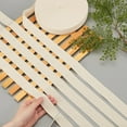 thumbnail image 4 of 54.68 Yards(50m)/Roll Cotton Tape Ribbons Herringbone Cotton Webbings 30mm Wide Flat Cotton Herringbone Cords for Knit Sewing DIY Crafts Antique White, 4 of 7