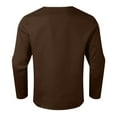 thumbnail image 4 of Men Summer Tops Men's Long Sleeve Hippie Shirt Carnival Shirt Gothic Lacing Linen Short Sleeve Summer Shirts Retro Monk Neck Men Spandex T Yoga Quick Sports Tee T for Casual Brown 3XL, 4 of 5