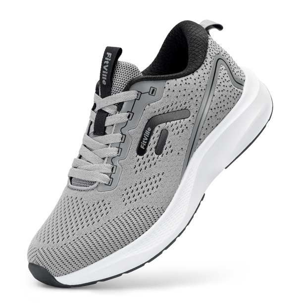 FitVille-Zapatillas deportivas ligeras y transpirables para hombre, zapatos anchos para pies hinchados, calzado de Entrenamiento Atlético
