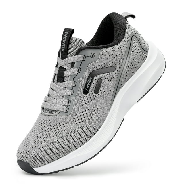 FitVille-Zapatillas deportivas ligeras y transpirables para hombre, zapatos anchos para pies hinchados, calzado de Entrenamiento Atlético