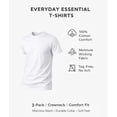 thumbnail image 3 of Camiseta interior Fruit of the Loom Crew Tee para hombre, paquete de 3, color blanco, 3 of 3