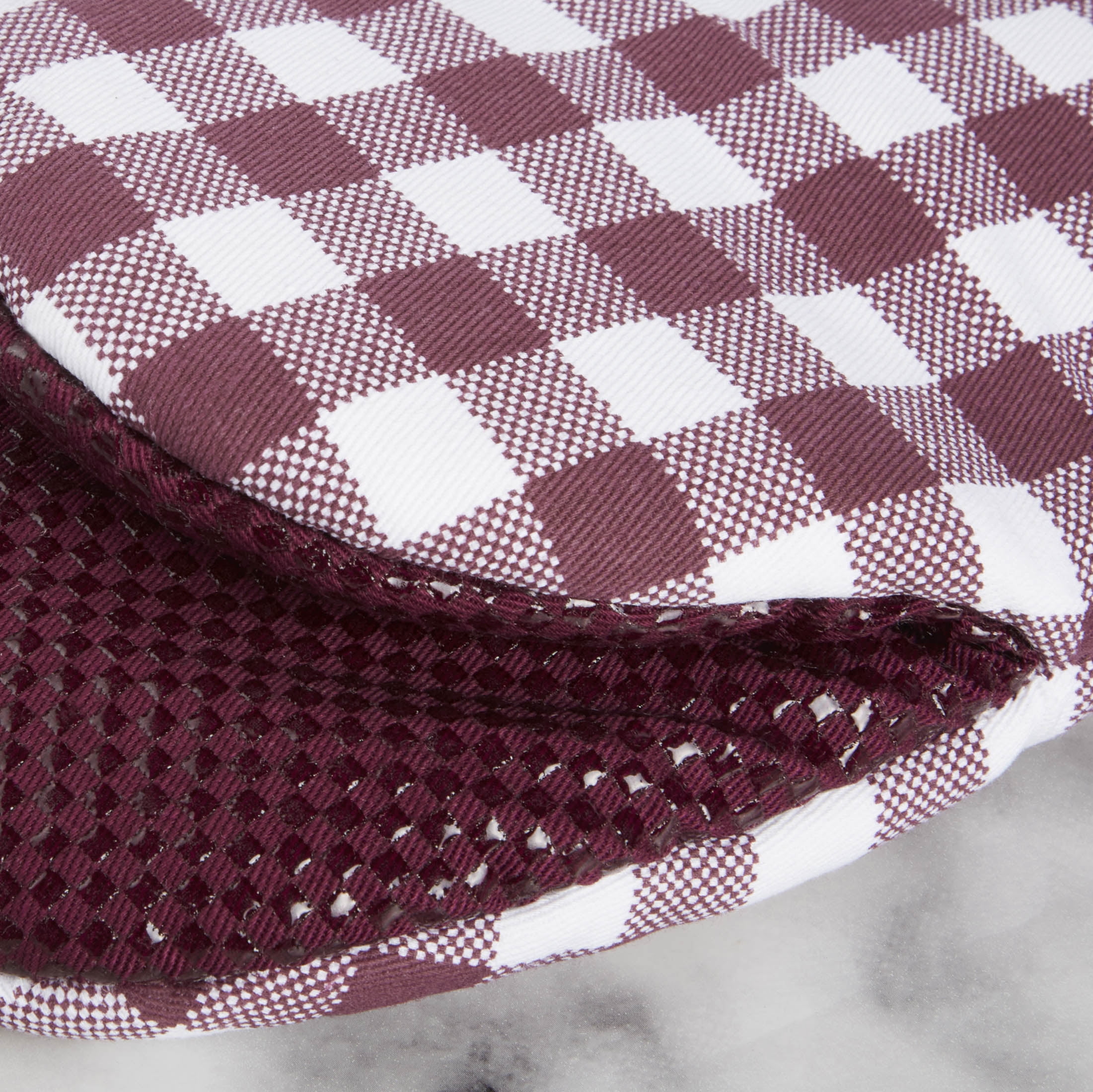 KitchenAid Gingham Mini Oven Mitt 2-Pack Set, Beet, 5.5"x8"