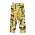 thumbnail image 5 of Fotbe Ethnic African Women's Pajama Pants,Sleepwear Pants,Pj Bottoms Drawstring And Pockets-Large, 5 of 9