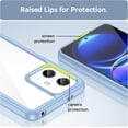 thumbnail image 4 of Case for Xiaomi Redmi Note 12 Phone Case Slim Dropproof [Defend from Drop/Scratch/Slip/Fingerprint] Clear Acrylic Hard Back Soft TPU Bumper Hybrid Phone Cover for Xiaomi Redmi Note 12-Blue, 4 of 8