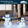 thumbnail image 5 of Joyfy 3 Pcs Collapsible Snowman Yard Light Christmas Outdoor Decorations,3D 270 Pre-Lit LED Snowman Christmas Decorations,Christmas Yard Light with Stakes Holiday Decor, 5 of 12