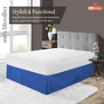 thumbnail image 3 of SGI Bedding 16 Inch Pleated Bed Skirt | Microfiber Bed Skirt | Fade Resistant, Wrinkle Free, Anti-static, Decorative, Extra Storage Space, Clutter-Free | California King, Egyptian Blue, 3 of 6