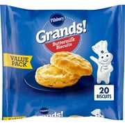 Pillsbury Grands! Buttermilk Biscuits Frozen Dough, Value Pack, 20 ct., 41.6 oz.