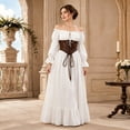 thumbnail image 2 of IWRICH Renaissance Outfits for Women off the Shoulder Corset Dress Halloween Medieval Sets, 2 of 4