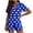 #2, variant on Pajama Sets for Women 2 Piece Cute Print Ruffle Short Sleeve Notch Collar Bow Front Tie Up Shirt and Shorts Women's Pajama Sets for Sleepwear,L