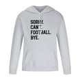 thumbnail image 3 of JURANMO Women's 2 Piece Outfits Lounge Sets,2024 Fall Winter Women Classic Long-sleeved Sweatsuits Funny Sorry.Can't.Football.Bye. Print Hooded Tops Casual Loose Drawstring Pants Suit with Pockets, 3 of 4