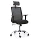thumbnail image 2 of Silla Oficina Ergonómica Reclinable con Cabecero Negro Cuba Alta, 2 of 4