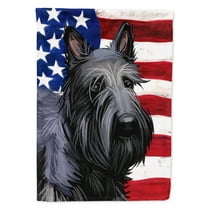 Scottish Terrier Dog American Flag Garden Flag