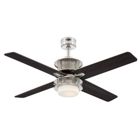 

Westinghouse 48 in. Brushed Nickel Indoor Ceiling Fan with Reversible Blades Wengue & Graphite