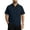 Navy, variant on GrmtClth Men's Casual Dual Pocket Polo Shirt Textured Short Sleeve Button Placket Top for Daily Wear White XL