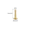 thumbnail image 2 of Uxcell M2.5 x 10mm Wood Screws Slotted Round Head Brass Self-Tapping Screw 50 Pack, 2 of 5