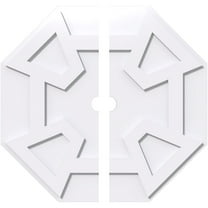 26"OD x 2"ID x 9"C x 1"P Logan Architectural Grade PVC Contemporary Ceiling Medallion, Two Piece