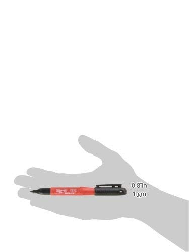 Milwaukee 48-22-3100 Inkzall Jobsite Fine Point Black Permanent Marker Pack of 24