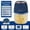 Blue, variant on Electric Garlic Chopper 350ml, Powerful Portable Mini Food Processor, 1 Head 6 Blades, 1200mAh USB Rechargeable One-Touch Mincer for Garlic, Onion & Herbs, Auto Shut-Off, Noise-Reducing Base