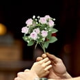 thumbnail image 4 of ICQOVD Love themed Decorations,Simulation Flowers Mini Roses Wedding Bridal Bouquet Bouquet Living Room Flower Arrangement Decorative Gradient Rose Fake Flowers,Decoración del hogar, 4 of 6