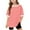 Pink, variant on Summer Shirts for Girls Crewneck Short Sleeve Tops Kids Casual Loose Shirts