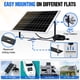 thumbnail image 3 of ECO-WORTHY Kit de conector SAE de panel solar fuera de la red de 25 vatios y 12 V: panel solar impermeable de 25 W + soporte de montaje ajustable + cable de conexión SAE + controlador de carga de 10 A, 3 of 5
