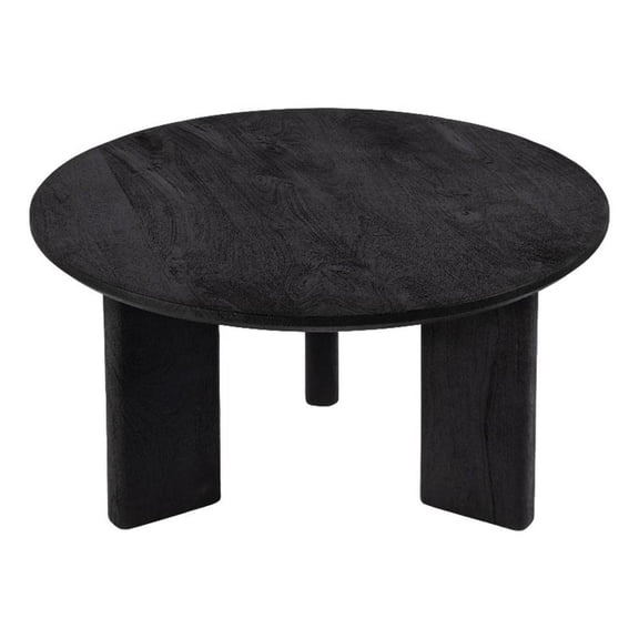 Butler Specialty Company Jenni 30"W Round Wood Coffee Table - Black