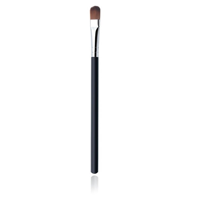 Pincel delineador de ojos mejorado Pincel delineador de ojos de hoja biselada Pincel delineador de ojos de punta plana en forma de hoz Pincel de maquillaje con detalles de gusano de seda para