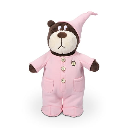 

ABUKY 13.5 Teddy Bear Cute Stuffed Animal with Detachable Pink Pajamas Soft Stuffed Bear Cuddly Plush Toy Good Stuffed Toy for Boys and Girls Birthday Thanksgiving Christmas New Year