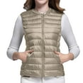 thumbnail image 2 of Vest for Women Hemlock Vest Cultivate One Morality Warm V Neck Thin Down Vest Inside Vest, 2 of 6