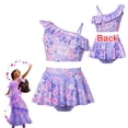 thumbnail image 5 of Disney bañador con tirantes para bebé, ropa de playa para vacaciones, Cosplay, Encanto, Isabela, Mirabel, sirena, Ariel, 5 of 5