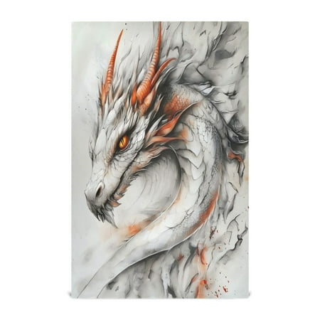 

Kitchen Towel 28x18 Inches x6，Plate Towel Decorative Towel Napkin Tea Towel Tea Towels For Kitchen Dish Cloths & Dish Towels Painting Dragon