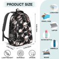 thumbnail image 5 of Skull and Blood Gothic Pattern Backpack for School, Cute School Bag with Adjustable Shoulder Straps and Padded Back, 16.9"x12.6"x5.9", 5 of 5