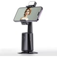 thumbnail image 3 of Auto Tracking Phone Tripod Stand - 360° Rotating AI Gimbal for Vlogging, No App Needed, Black Stabilizer for Content Creators & Influencers, 3 of 8