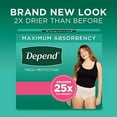 thumbnail image 2 of Depend Fresh Protection Adult Incontinence Underwear for Women (Formerly Depend Fit-Flex), Disposable, Maximum, Large, Blush, 28 Count, 2 of 3
