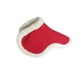 thumbnail image 3 of tamizeot Quilted Saddle Pad Comfort Equestrian Riding Pad Dressage Red Non Equipment Slip Red 65x60cm, 3 of 6