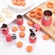 thumbnail image 5 of Paquete de 12 mini cortadores de verduras y alimentos Perfecl Molde de formas de cortador de galletas rojo, 5 of 8