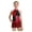 Red, variant on Kids Girls Shiny Tassel Latin Tango Dance Dress Sequin Sleeveless Color Block Fringe Skirted Leotard Red 10