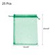thumbnail image 2 of 25 piezas de bolsas de organza 6x8 bolsas de regalo con cordón bolsa de malla transparente verde hierba, 2 of 7