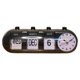 thumbnail image 1 of Digital Auto Flip Down Page Clock for Home Desk or Office Decor Study Workplace Urban Professional Various Environments White, 1 of 4