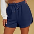 thumbnail image 5 of Axiiglly Plus Size Womens Shorts Casual Loose Athletic Shorts Solid Color Summer Outdoor Hiking Holiday Shorts S-3XL, 5 of 9