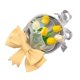 thumbnail image 3 of Ramo de tulipanes DIY para novia, artesanía exquisita, ramos de flores artificiales, flores falsas para decoración de bodas, amarillo, blanco, tamaño libre, 3 of 8