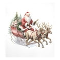 thumbnail image 6 of ALAZA Christmas Santa Claus Dishwasher Magnet Cover Xmas Reindeer Magnetic Sticker 23"x26", 6 of 6