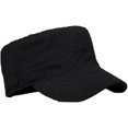 thumbnail image 3 of ORUYROP Solid Peaked Flat Top Cap Army Cadet Classical Military Hat Baseball Cap, 3 of 4