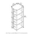 thumbnail image 3 of Pemberly Row Turn-N-Tube Engineered Wood 4-Bins System Rack in Espresso/Black, 3 of 7