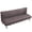 Brown Geometric, variant on Folding Sofa Bed Cover Solid Color Futon Armless Slipcover Polyester Elastic Fabric All-Inclusive Cover